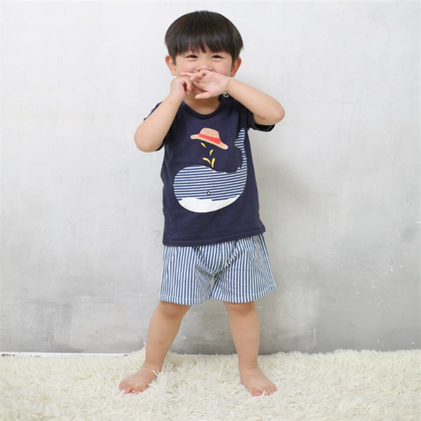 TinyTots. Whale Adventure Cotton Set